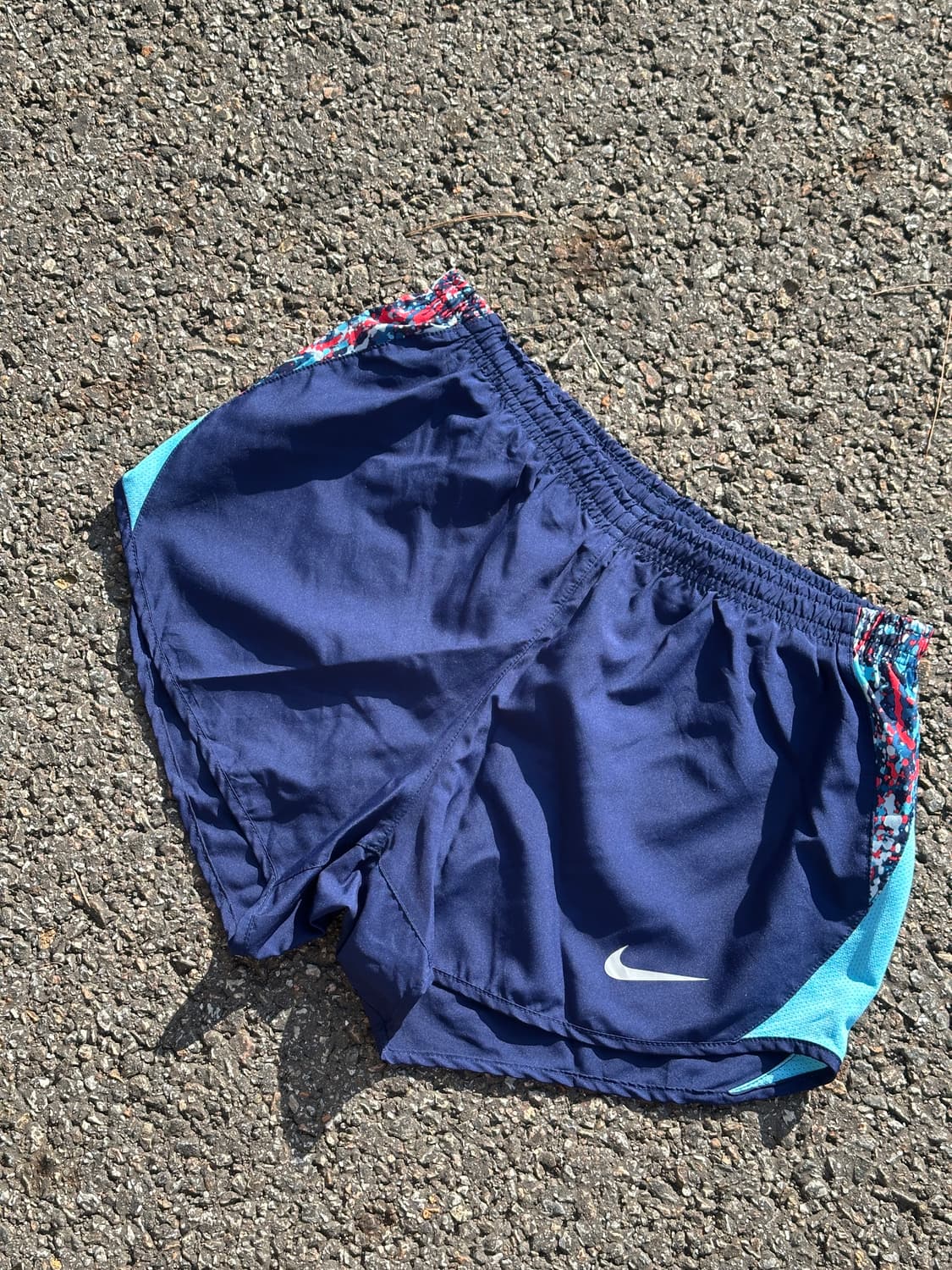 [S] 나이키 여성 네이비 사이드 멀티 러닝 쇼츠 반바지 상품이미지4