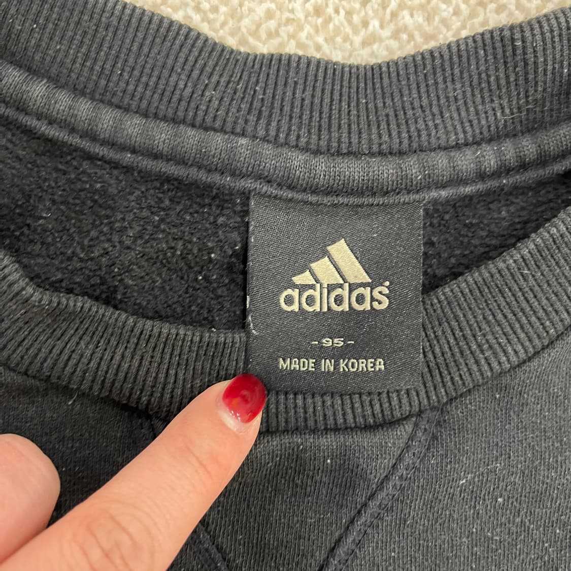 [95] 아디다스 스몰로고 기모 맨투맨 스웻셔츠 0112M1 상품이미지2