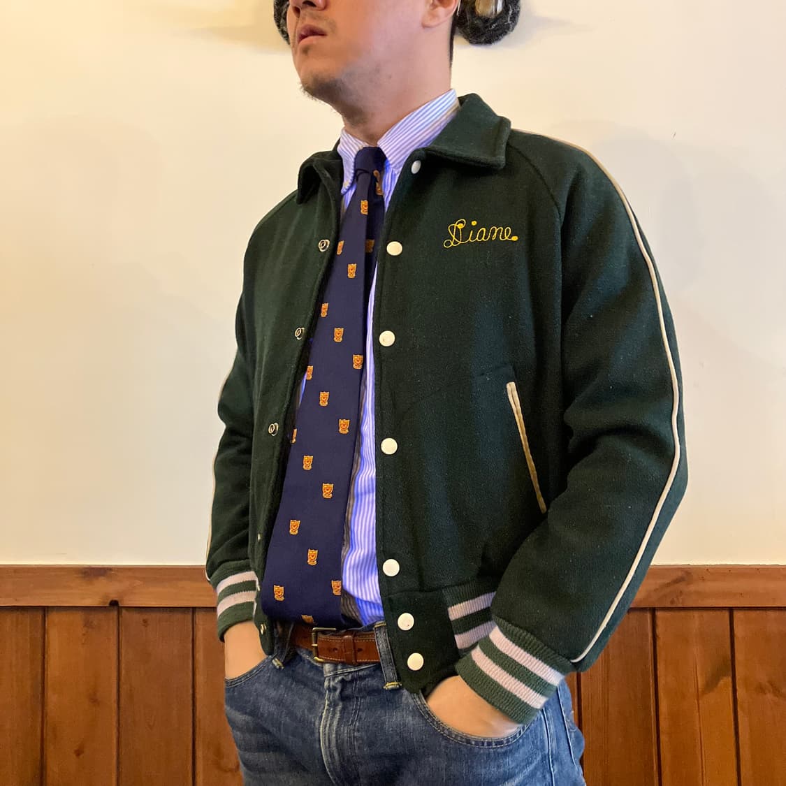 70‘s 엠파이어 퀸오브피스 바스켓볼 바시티자켓 95 상품이미지8