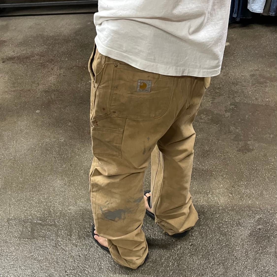 00s USA Carhartt 더블니 워크 팬츠 (34“) 상품이미지9