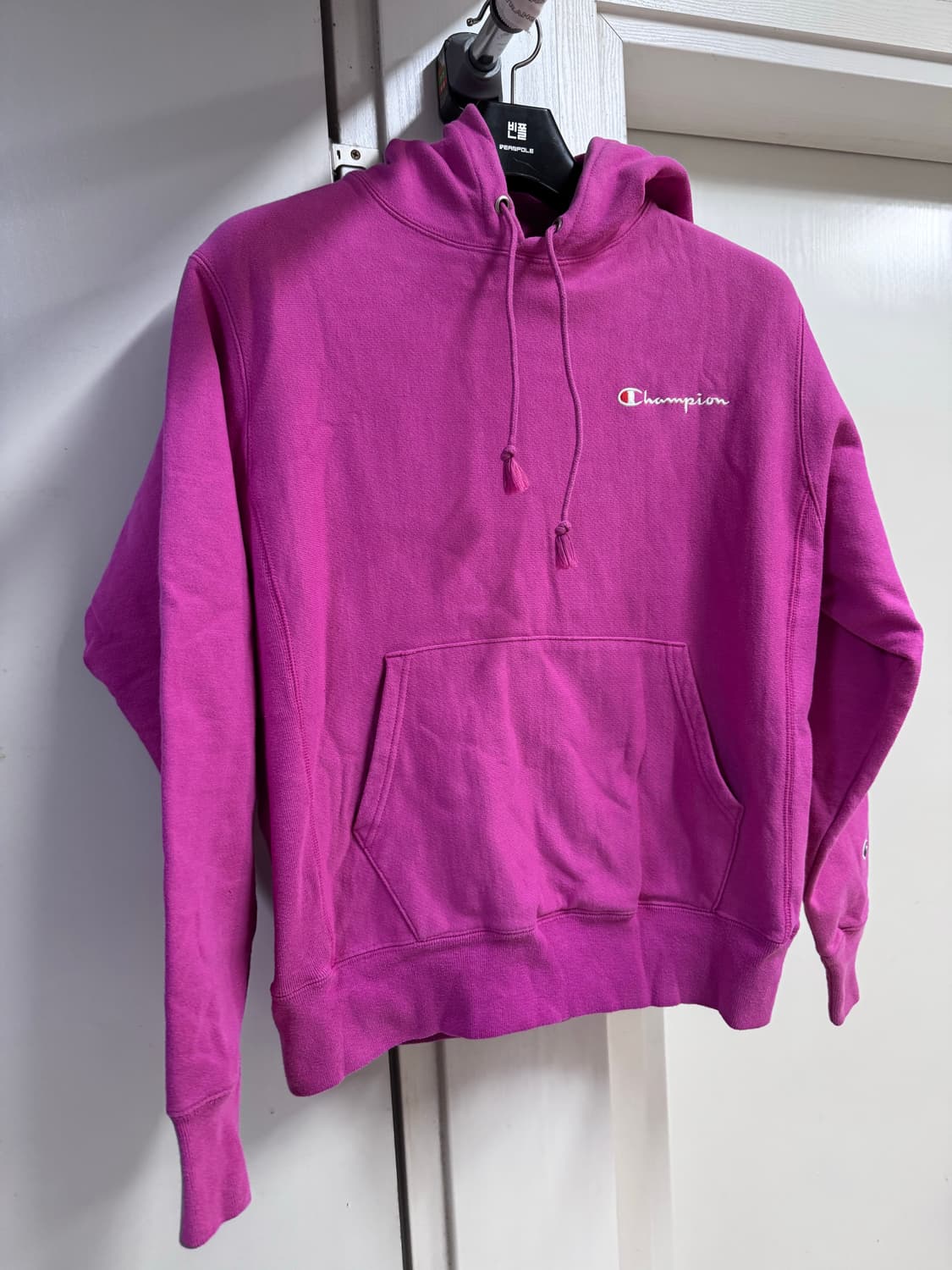 챔피온 핑크 후드티 상품이미지1
