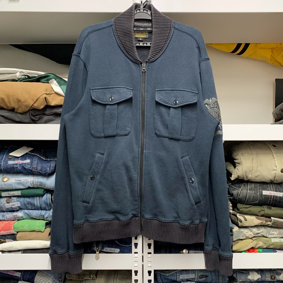 [M] 폴로 진스 랄프로렌 4포켓 코튼 블루종 자켓 상품이미지2