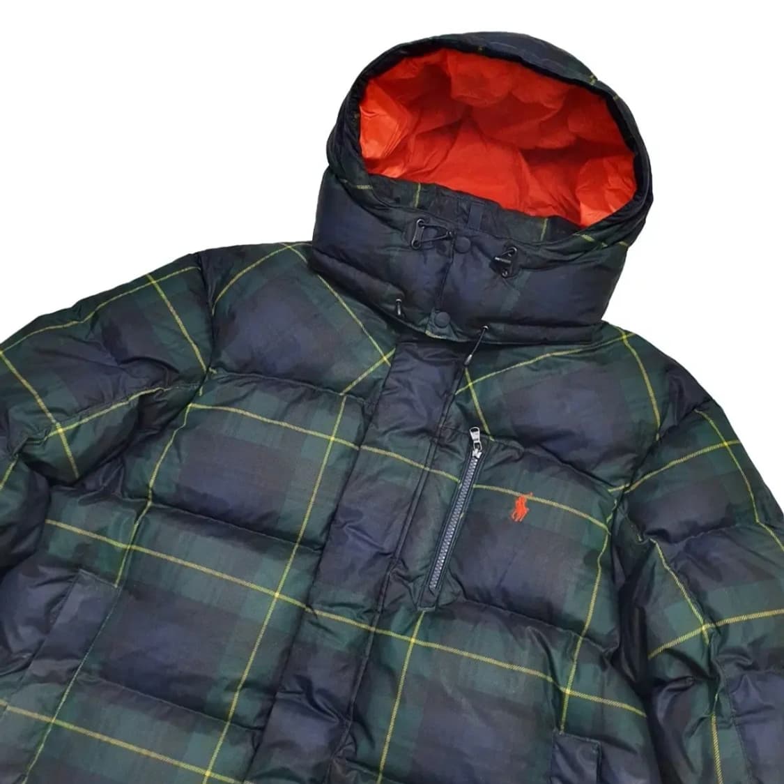 폴로 랄프로렌 타탄체크 롱패딩 상품이미지3