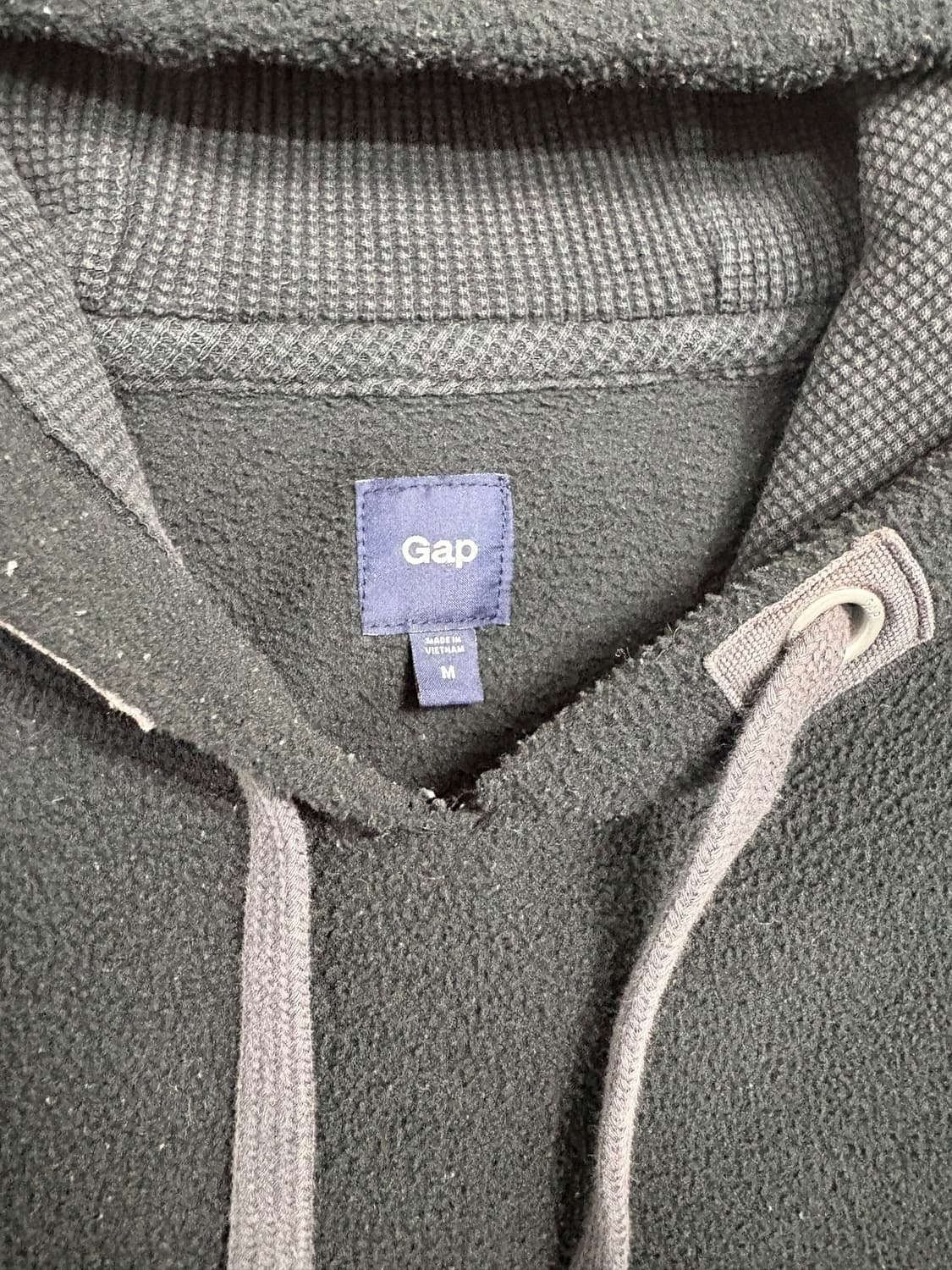 갭 GAP 후리스 후드티 블랙 상품이미지6