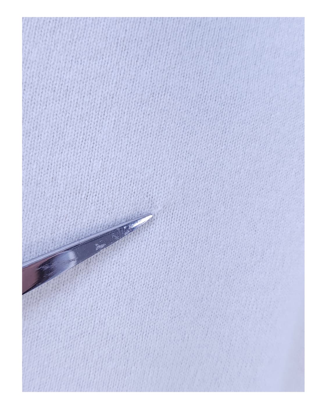 캐시미어100% 아이보리 니트 상품이미지9