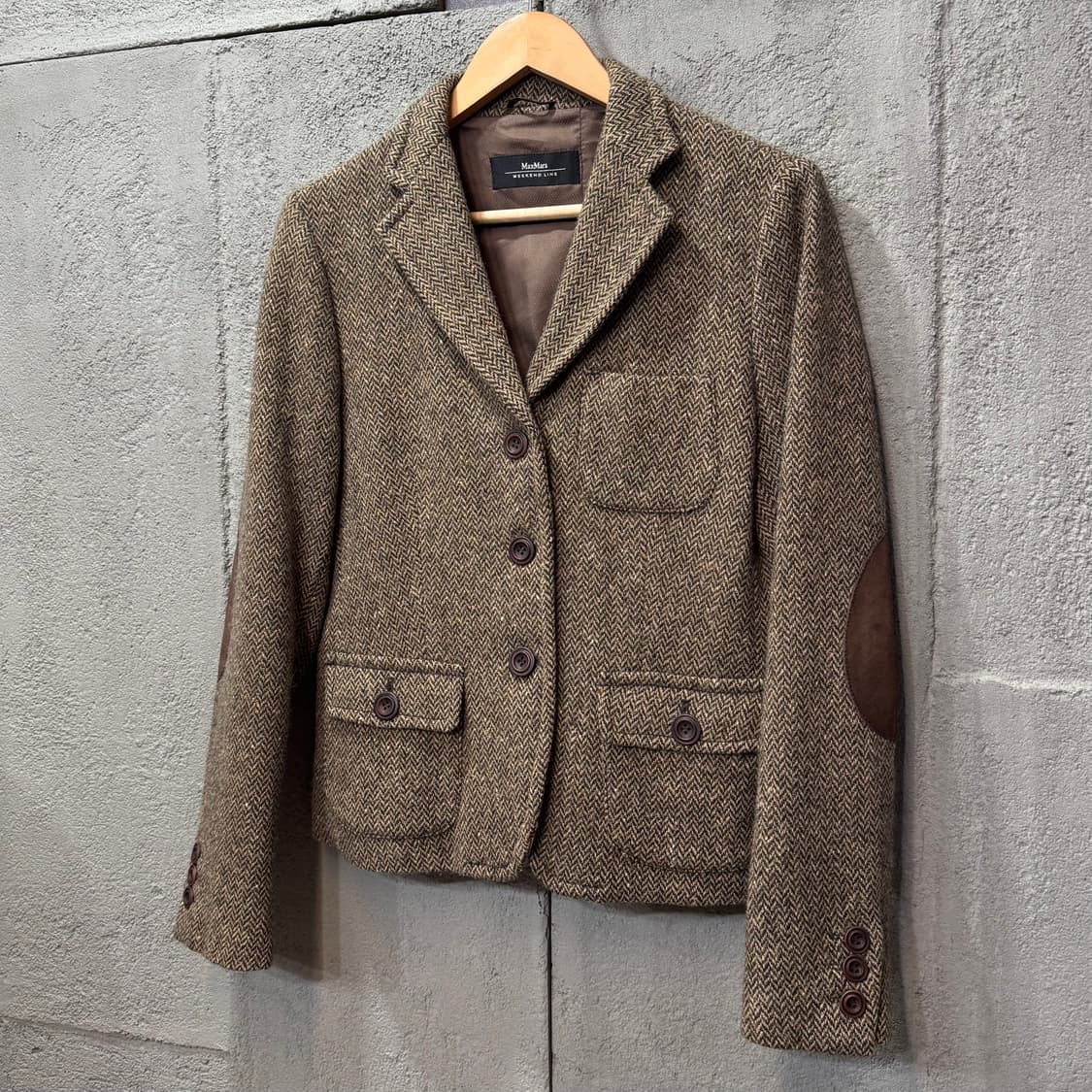 막스마라 위켄드 해링본 울 자켓   상품이미지1