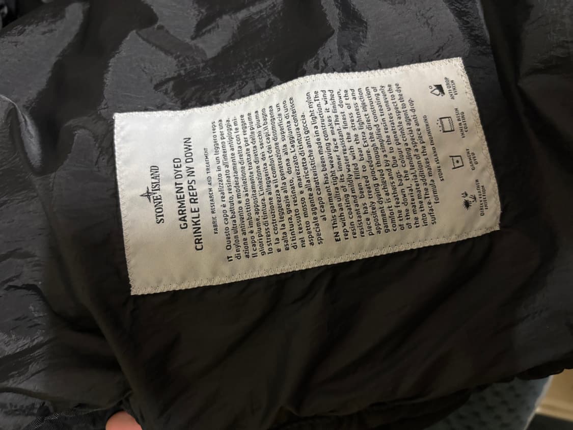 스톤아일랜드 크링클랩스 롱패딩 xl 상품이미지5