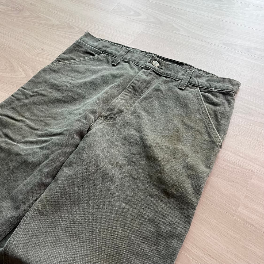 [34] 올드 칼하트 카펜터팬츠 모스그린 상품이미지2