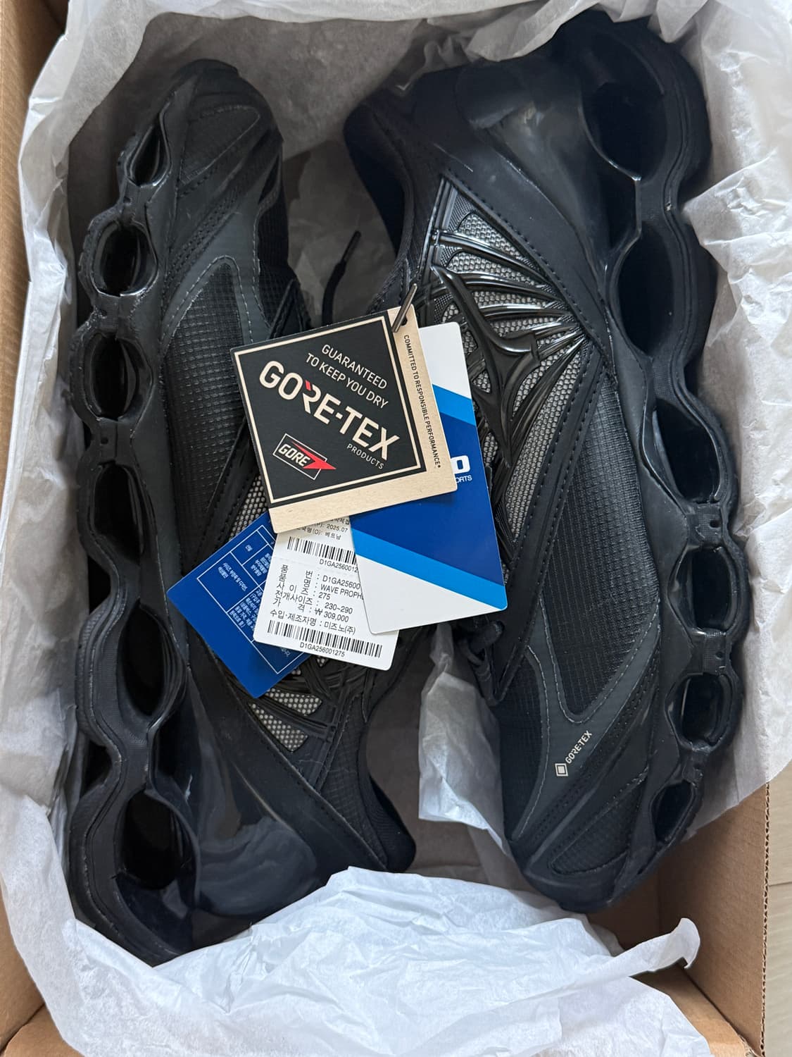 미즈노 웨이브 프로페시 고어텍스 블랙 상품이미지1