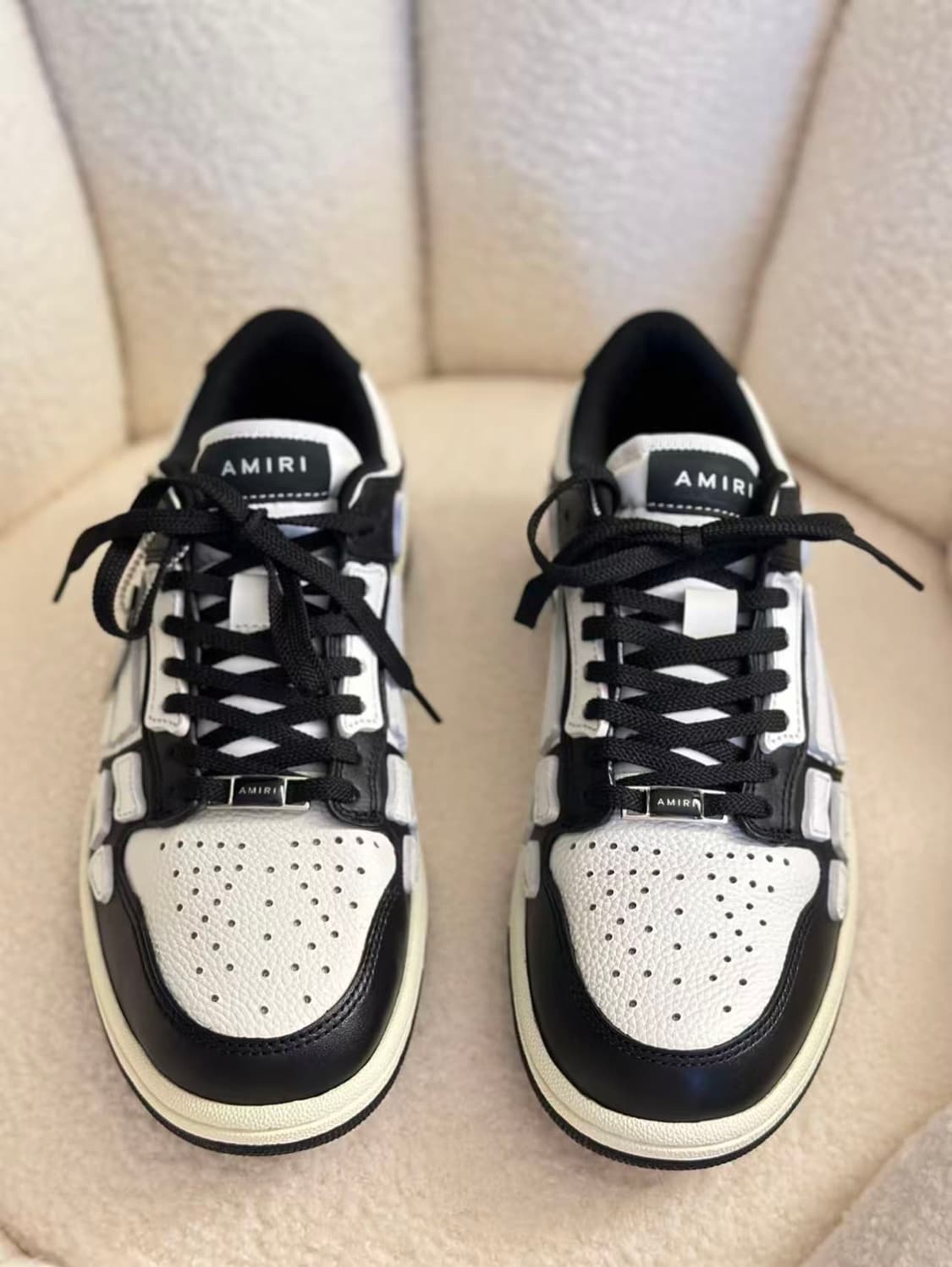 아미리 스켈탑 로우 가죽 로우탑 본 슈즈 270mm 상품이미지6