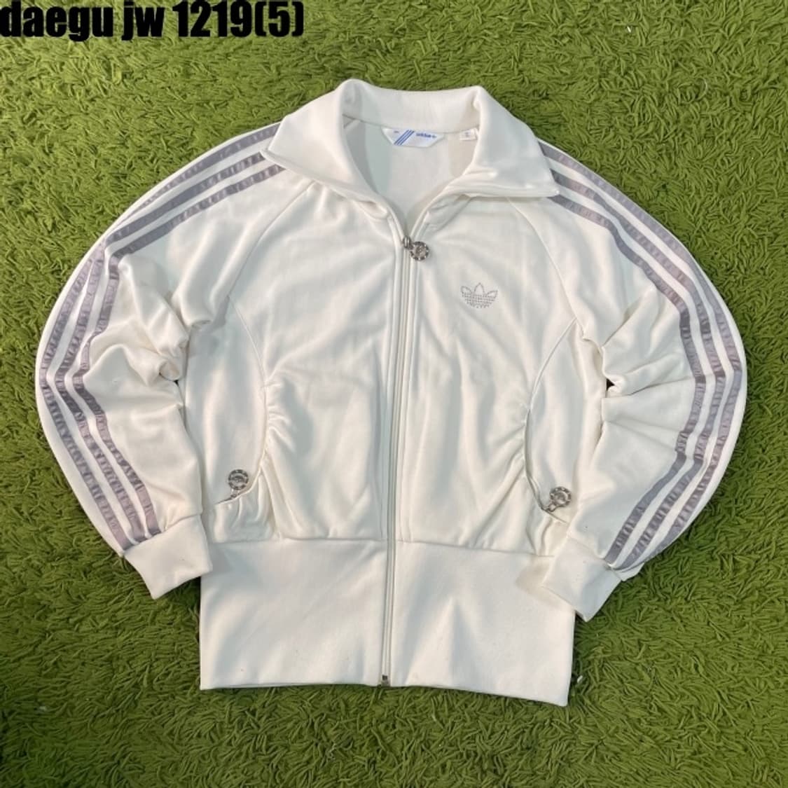 아디다스 화이트 글리터 로고 트랙탑 저지 95 상품이미지1