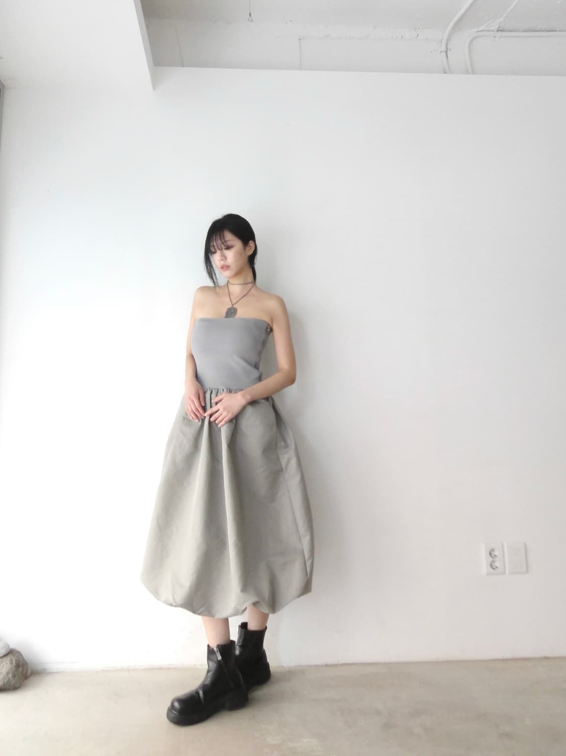 Ballon layer skirt & ops 상품이미지5
