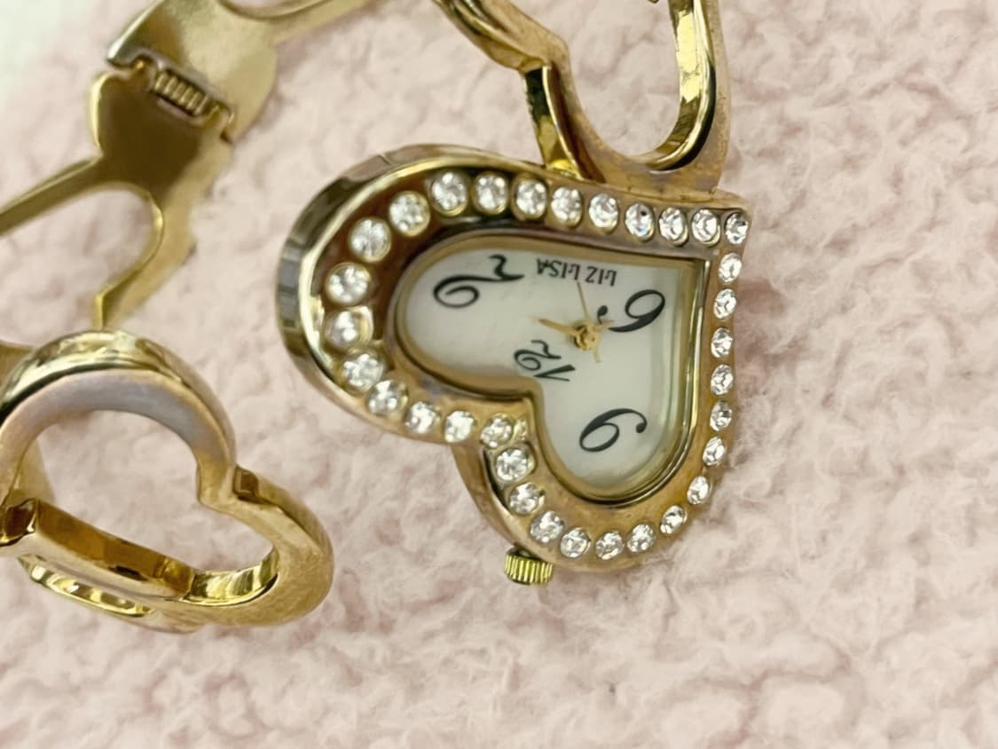 리즈리사 히메갸루 오네갸루 하트 큐빅 시계 뱅글 팔찌 상품이미지1