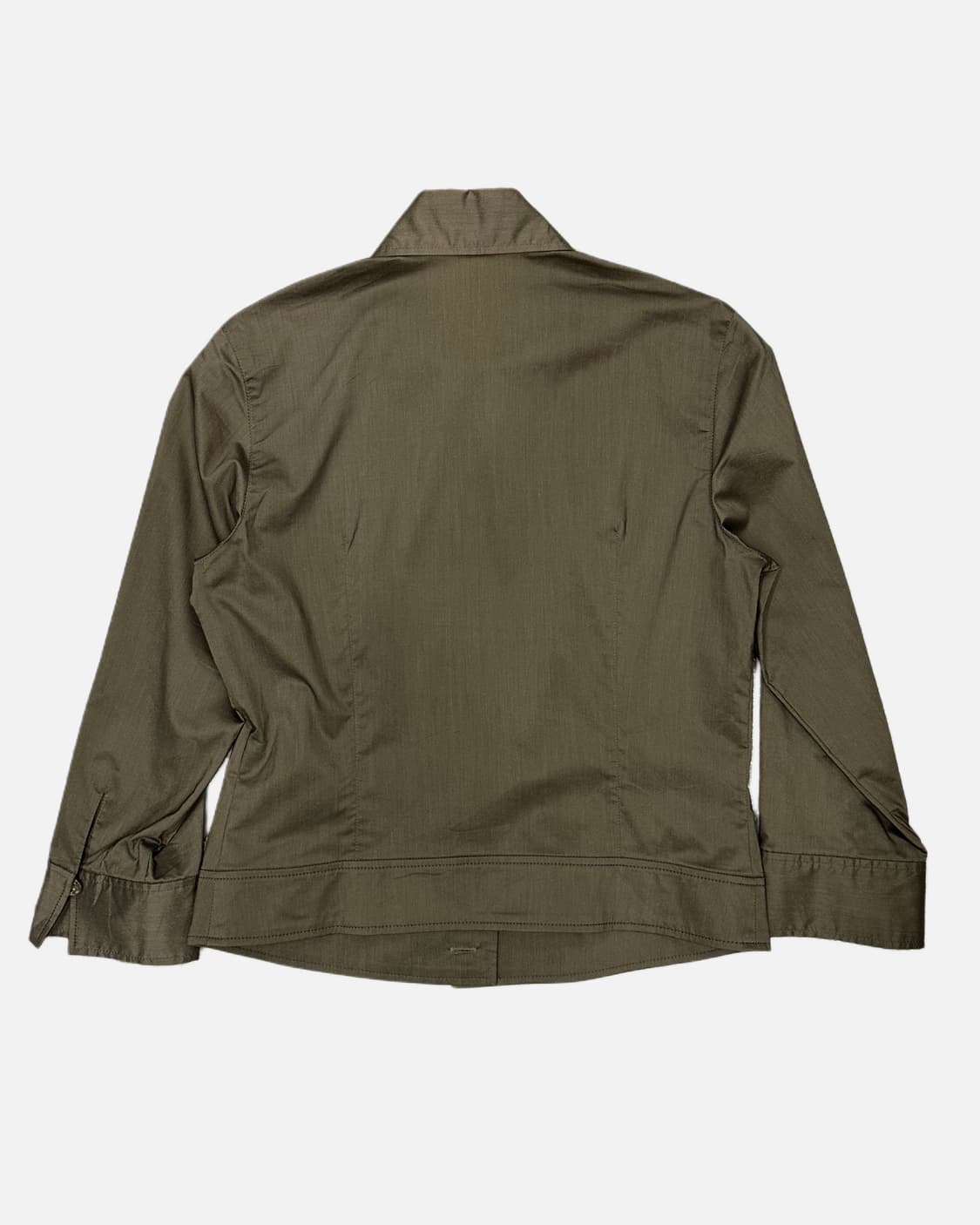 BALLSEY khakit hidden button crop shirt 상품이미지5