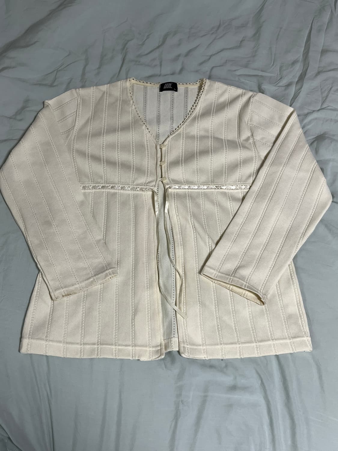 빈티지 레이스 니트 가디건 상품이미지1