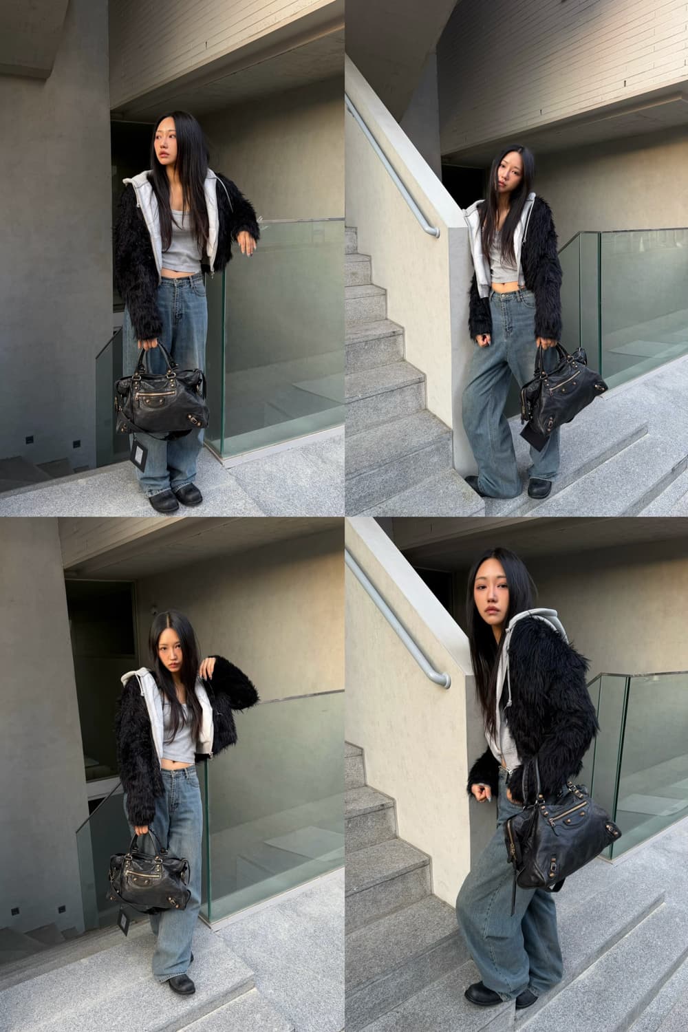 발렌시아가 자이언트 모터백 블랙 상품이미지2