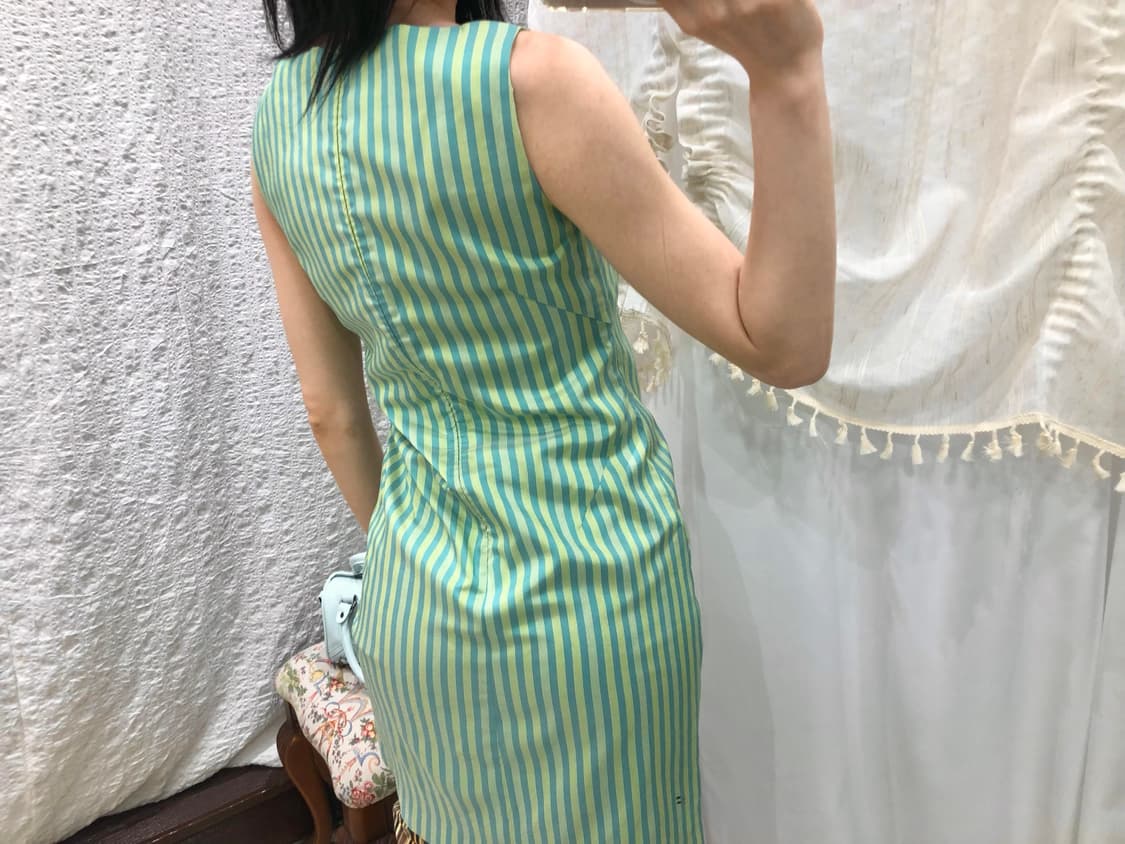 Mint green stripe ops 상품이미지5