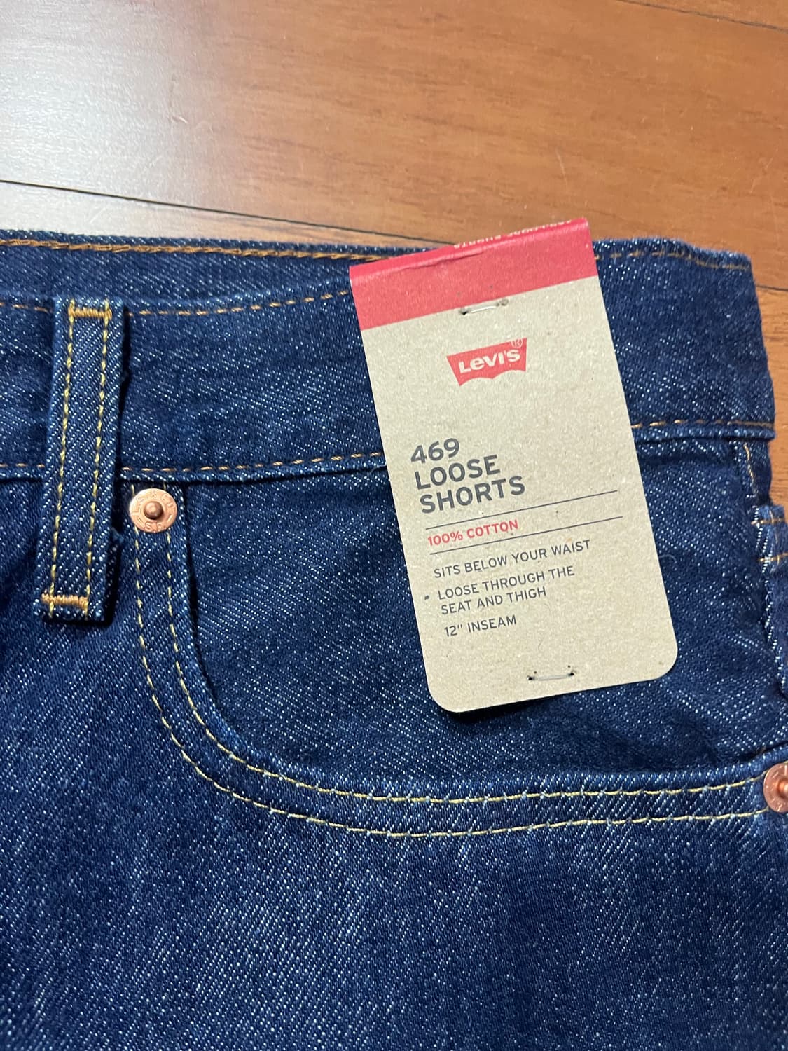 리바이스 469 루즈 쇼츠 W32 새제품 상품이미지4