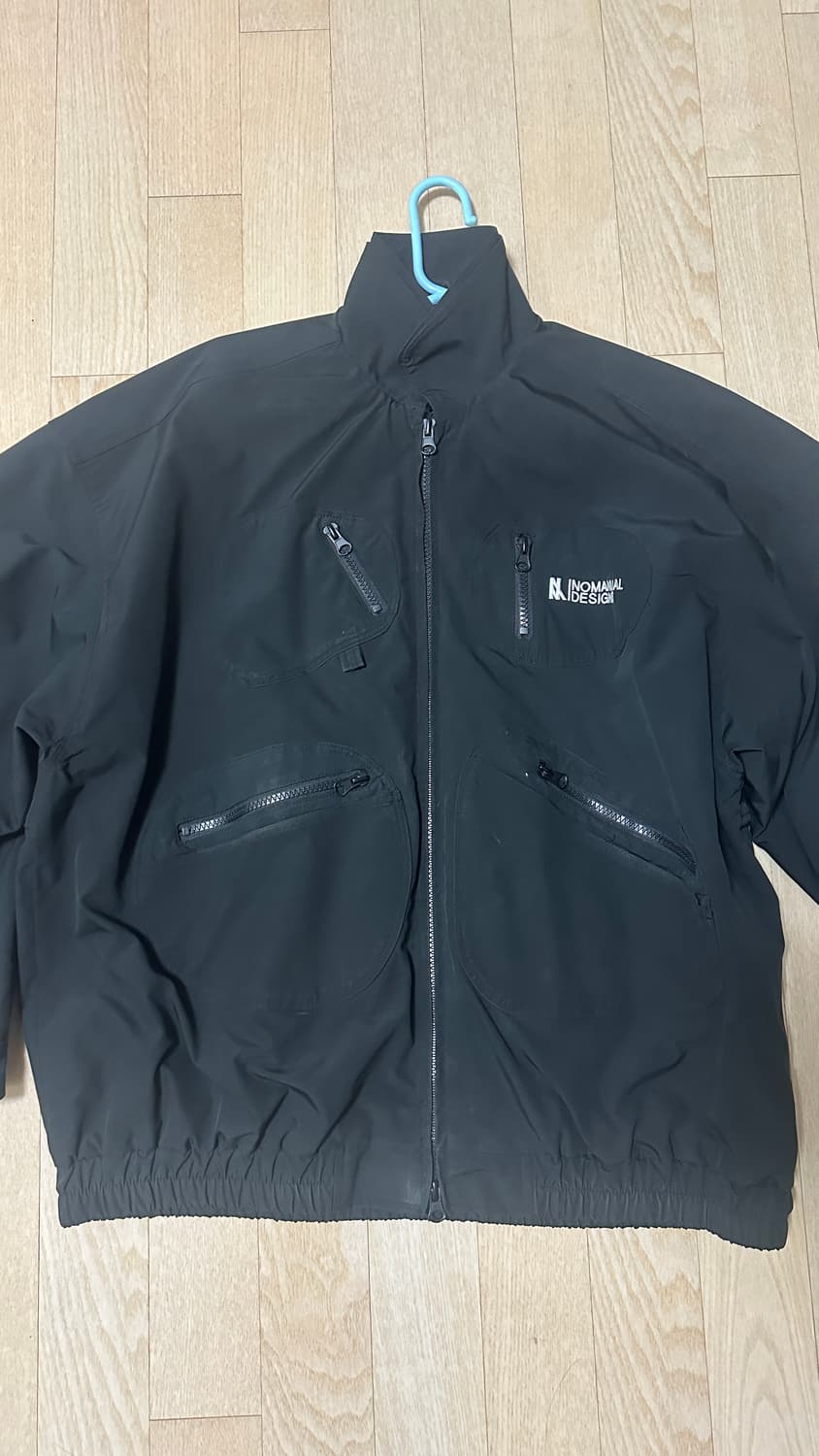 노매뉴얼 DOUBLE COLLAR JACKET - BLACK 상품이미지2