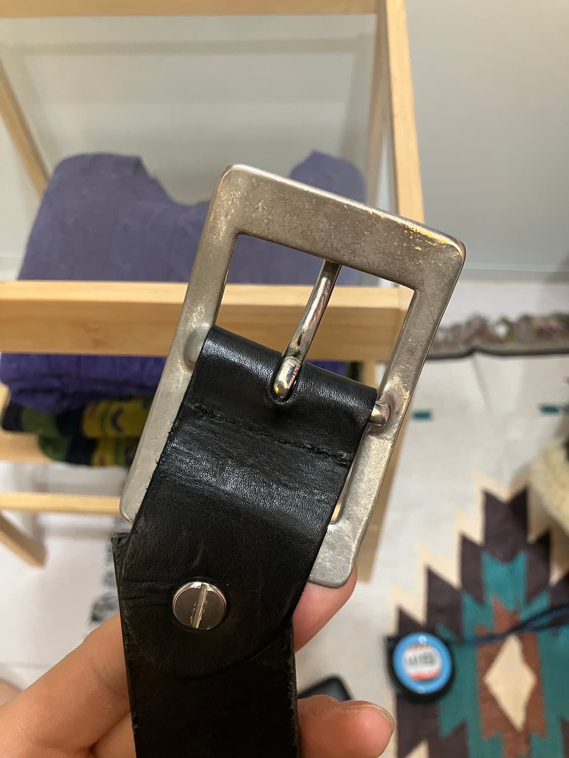 가죽 벨트 사각 버클 상품이미지2