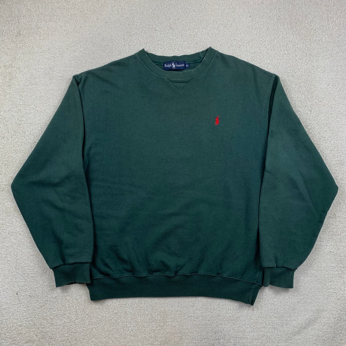 90s 폴로 랄프로렌 포니로고 그린 스웻셔츠  상품이미지3