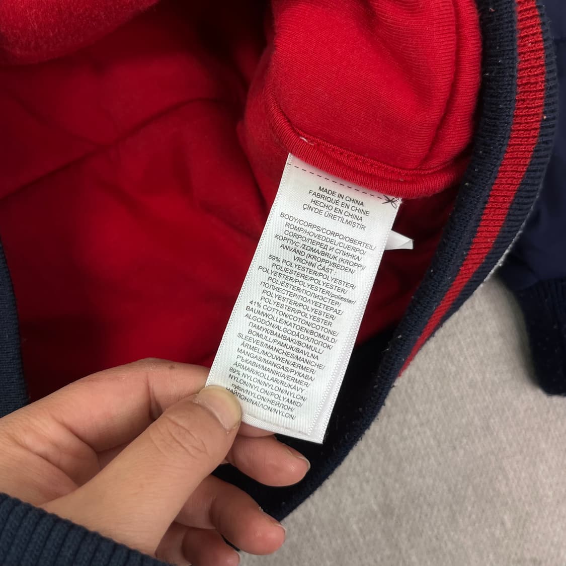 W 95 폴로 랄프로렌 투톤 패디드 후드집업 상품이미지9