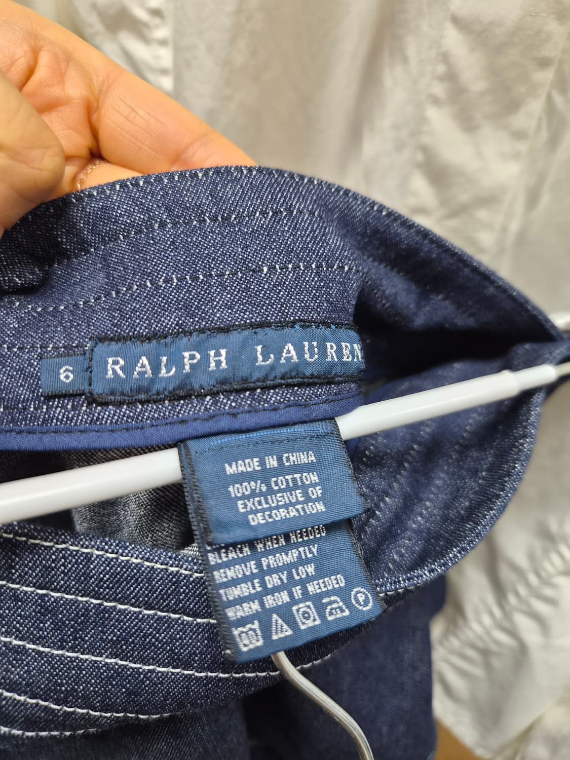 DKNY 셔츠 블라우스. 폴로랄프로렌 데님스커트 상품이미지10