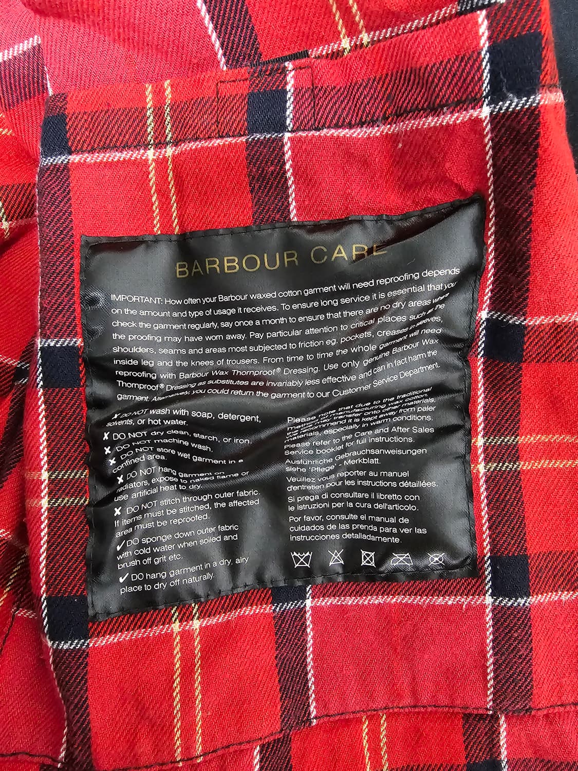 바버 애쉬비 왁스자켓 M 상품이미지4