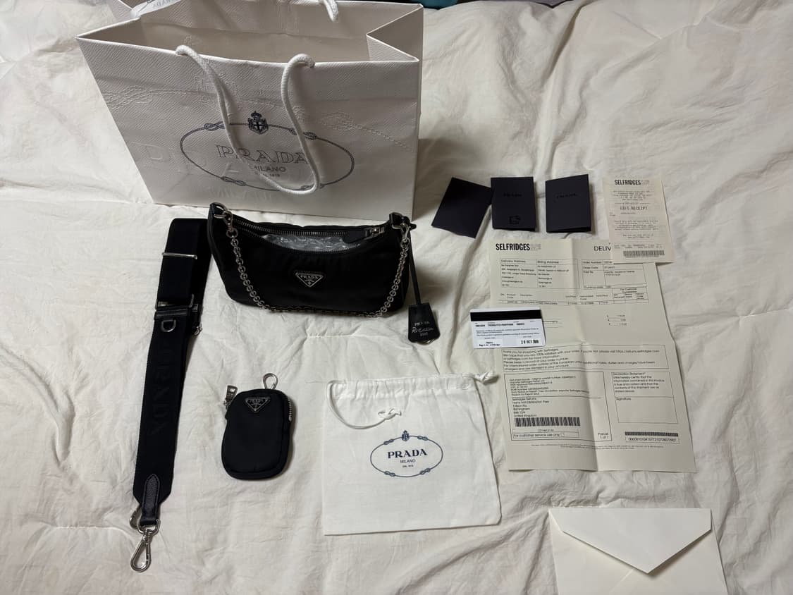 프라다 리에디션 2005 리나일론 숄더백 블랙 호보백 상품이미지1