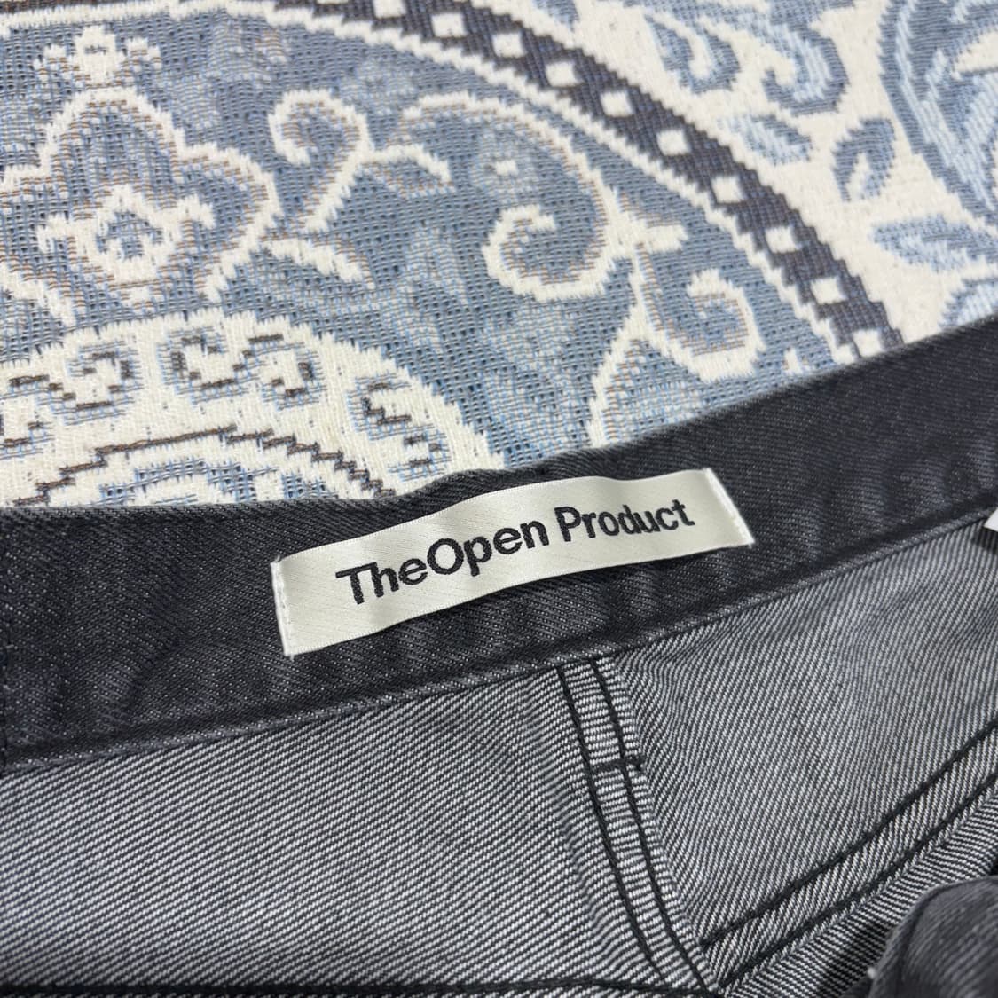 TheOpen Product 페인팅 블랙 데님 팬츠 / 표기사이즈 3 상품이미지7