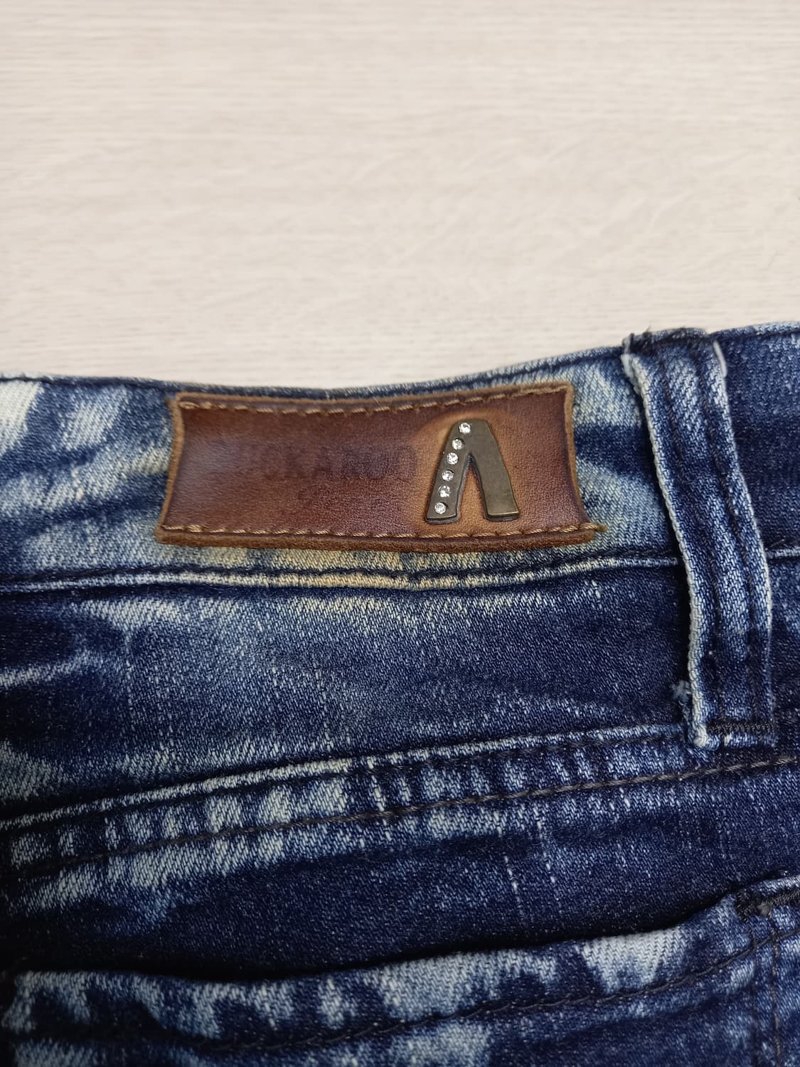 25 BUCKAROO 골반 워싱 스판 슬림일자진 25-300 상품이미지5