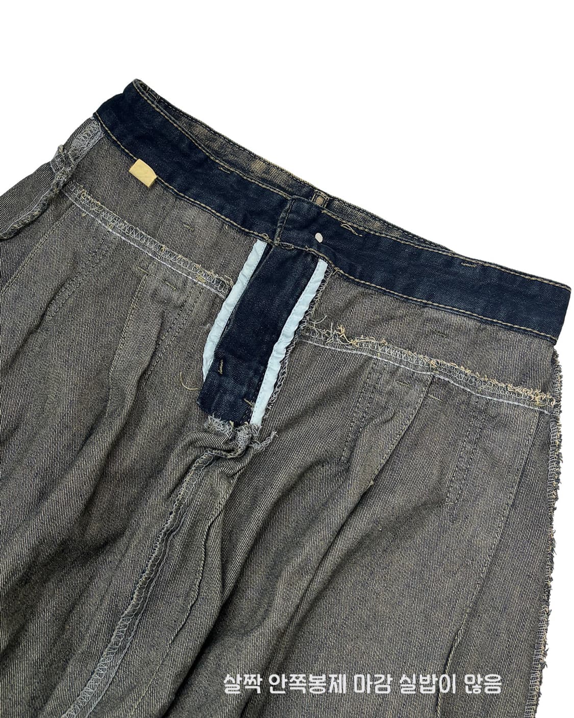 니아 빈티지 중청 벌룬 터크 미디 스커트 상품이미지7