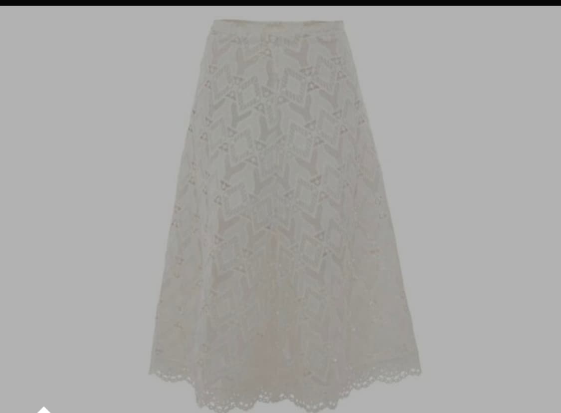 [Maje] 마쥬 기하학 레이스 롱 스커트 (화이트/36사이즈) 상품이미지3