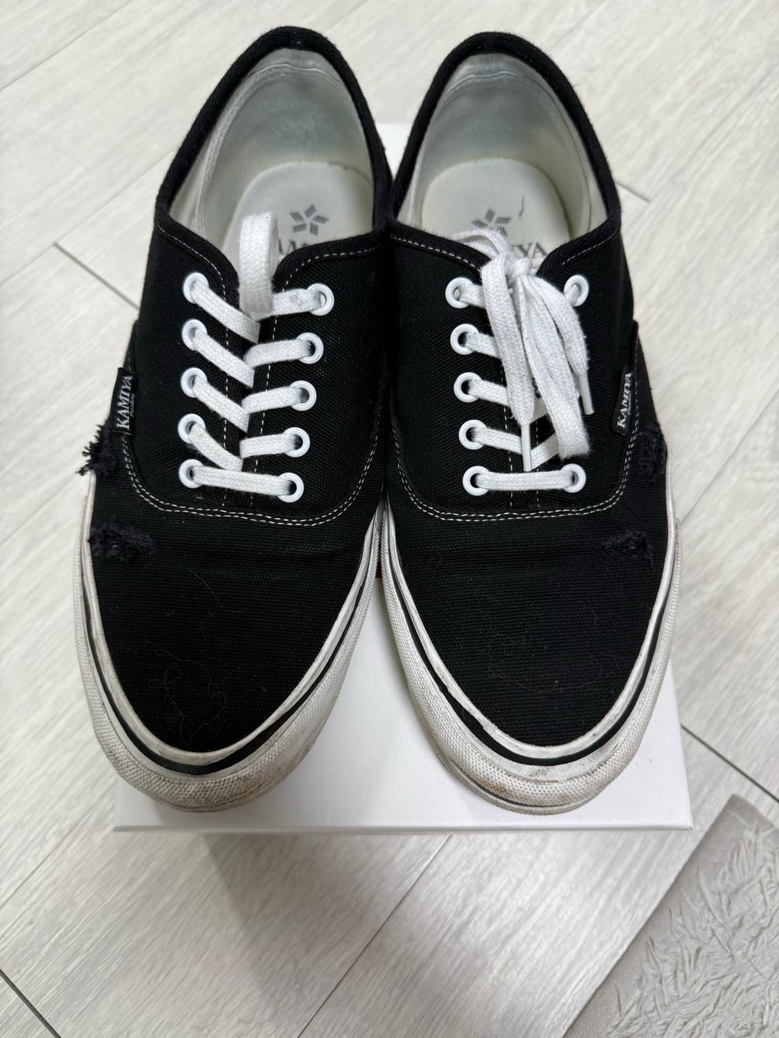 (44) 카미야 디스트레스 벌커나이즈드 슈즈 상품이미지1