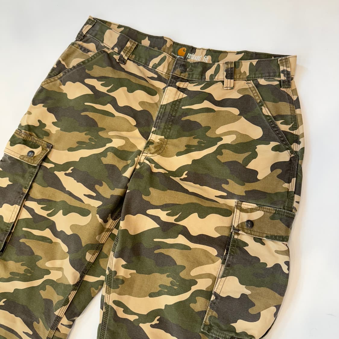 칼하트 릴렉스핏 카모 카고 팬츠 상품이미지3
