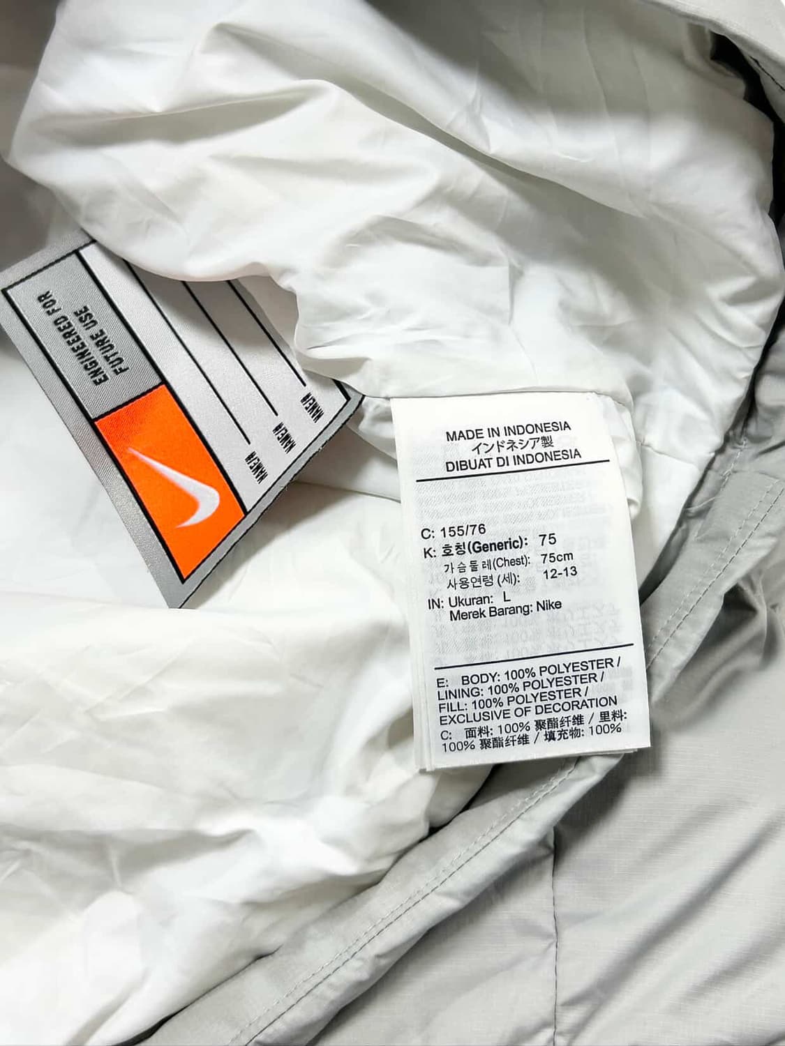 나이키 스우시 파스텔 배색 패딩 상품이미지8