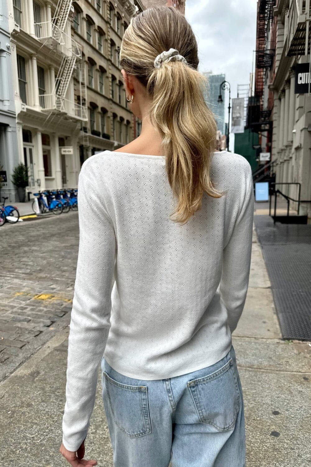 브랜디멜빌 펀칭 가디건white 상품이미지2