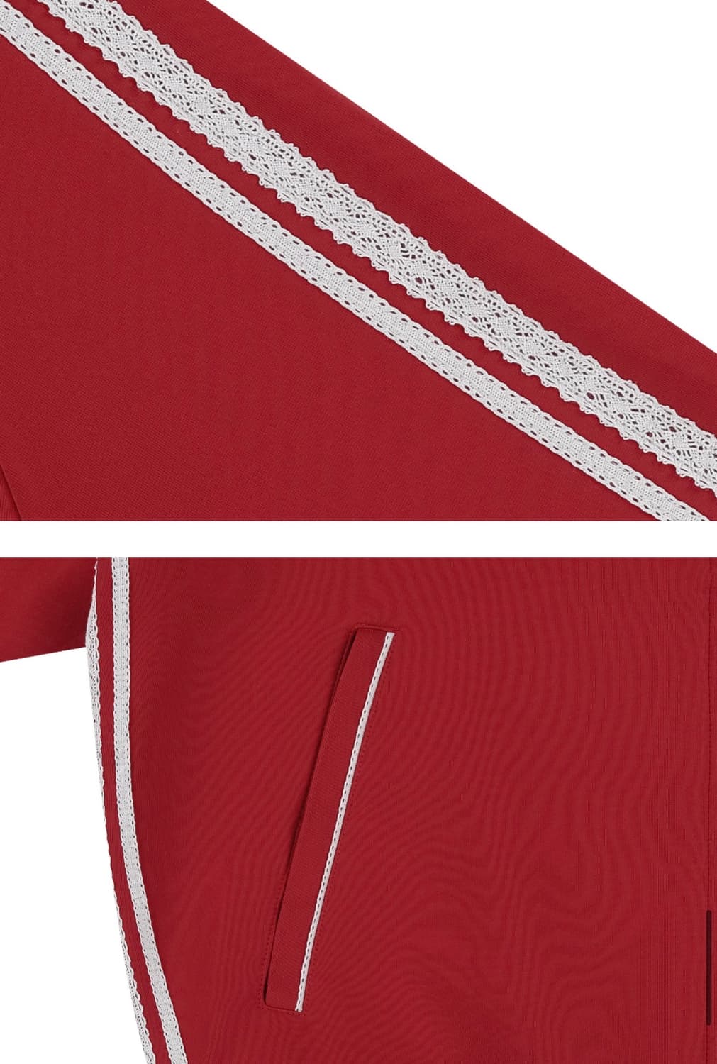 코이세이오 레이스 트랙자켓 레드 상품이미지4