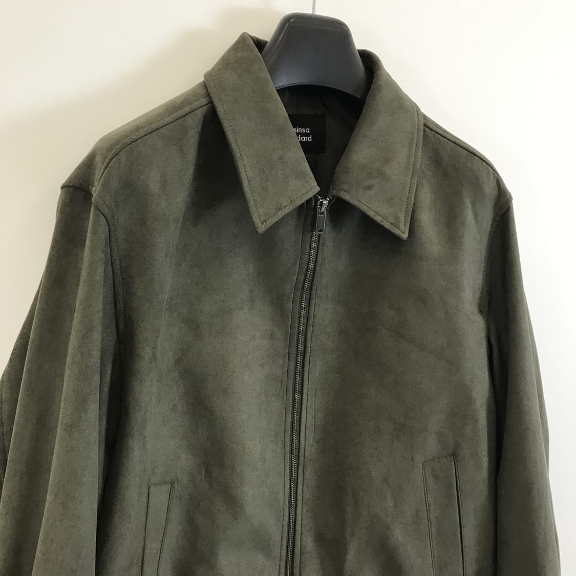 무신사스탠다드 신세틱 스웨이드블루종 카키 [XL] 상품이미지2