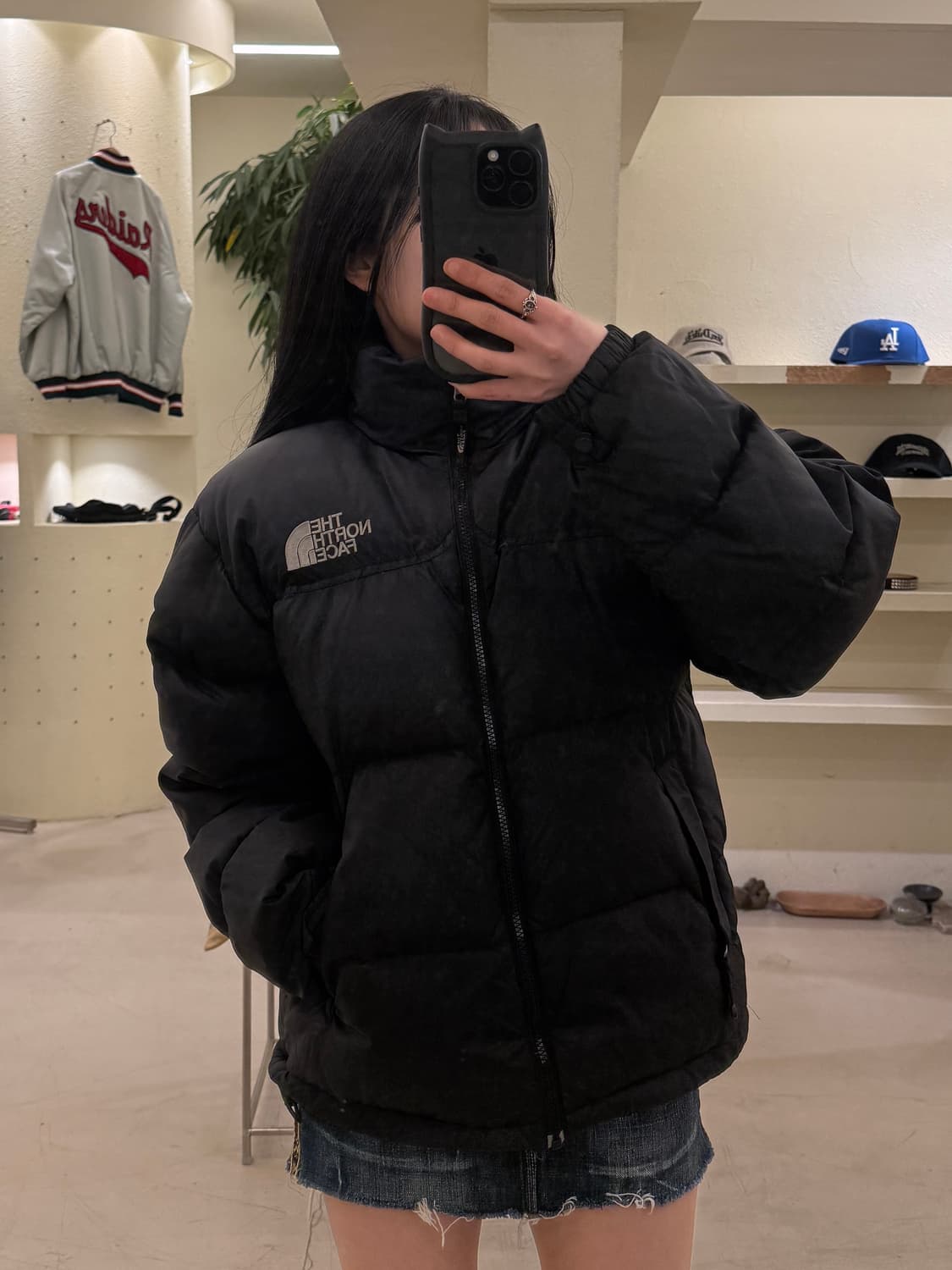 노스페이스 700 눕시 블랙 구스다운 패딩 U96 상품이미지1