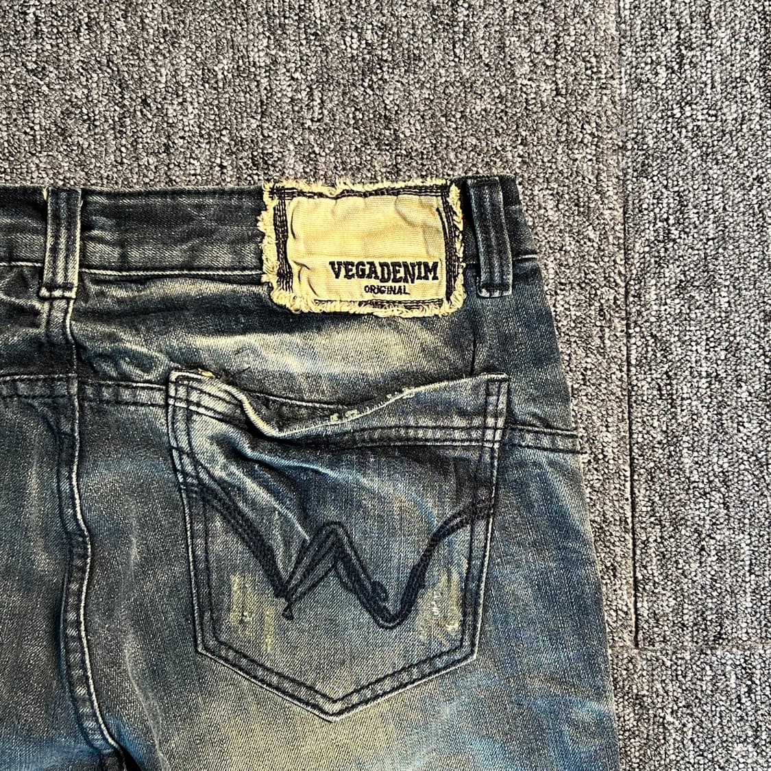VEGA DENIM 빈티지 워싱 데미지 데님 팬츠 상품이미지6