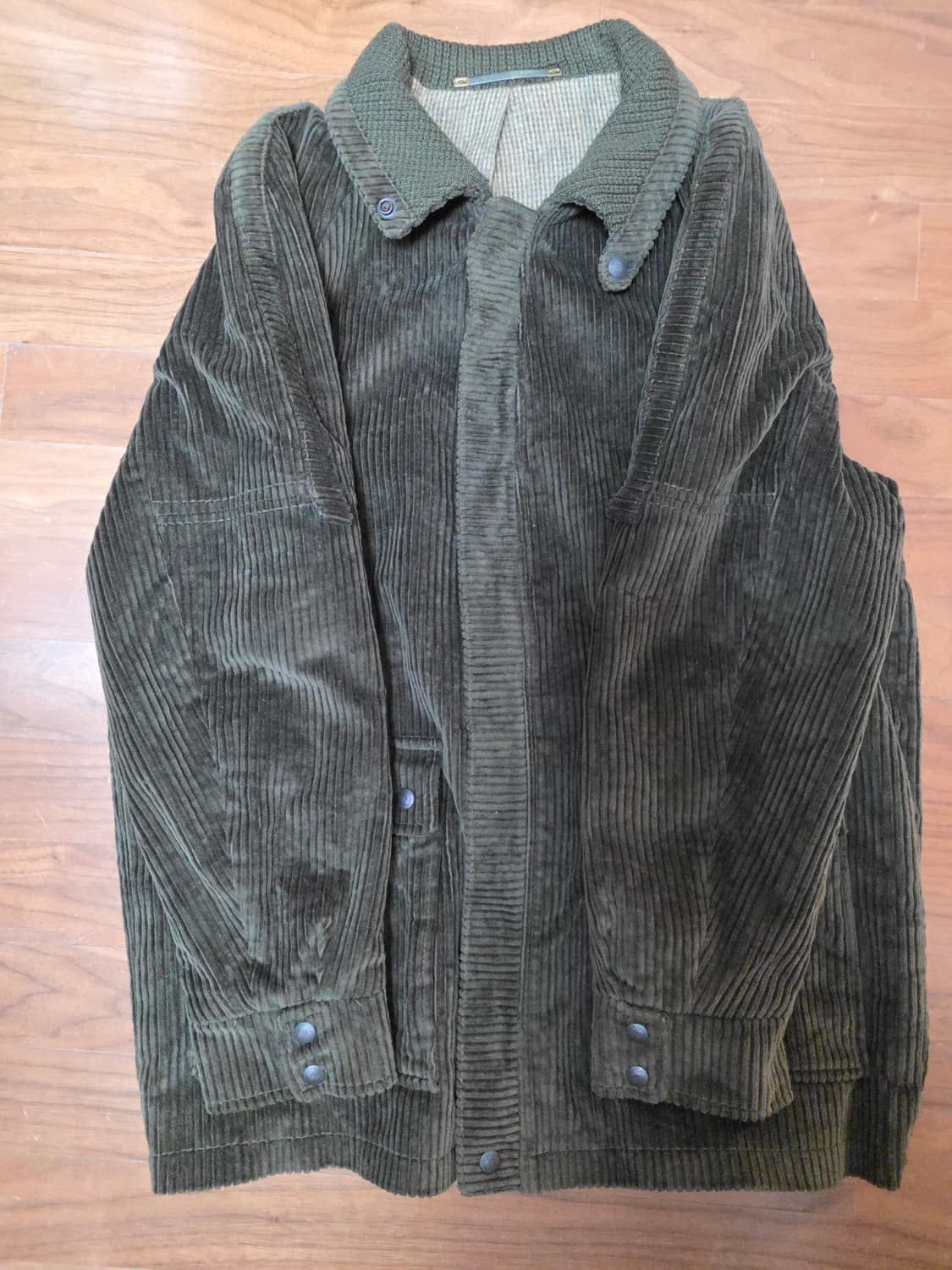 유럽발 80s 빈티지 코듀로이 헌팅자켓 XL 상품이미지1