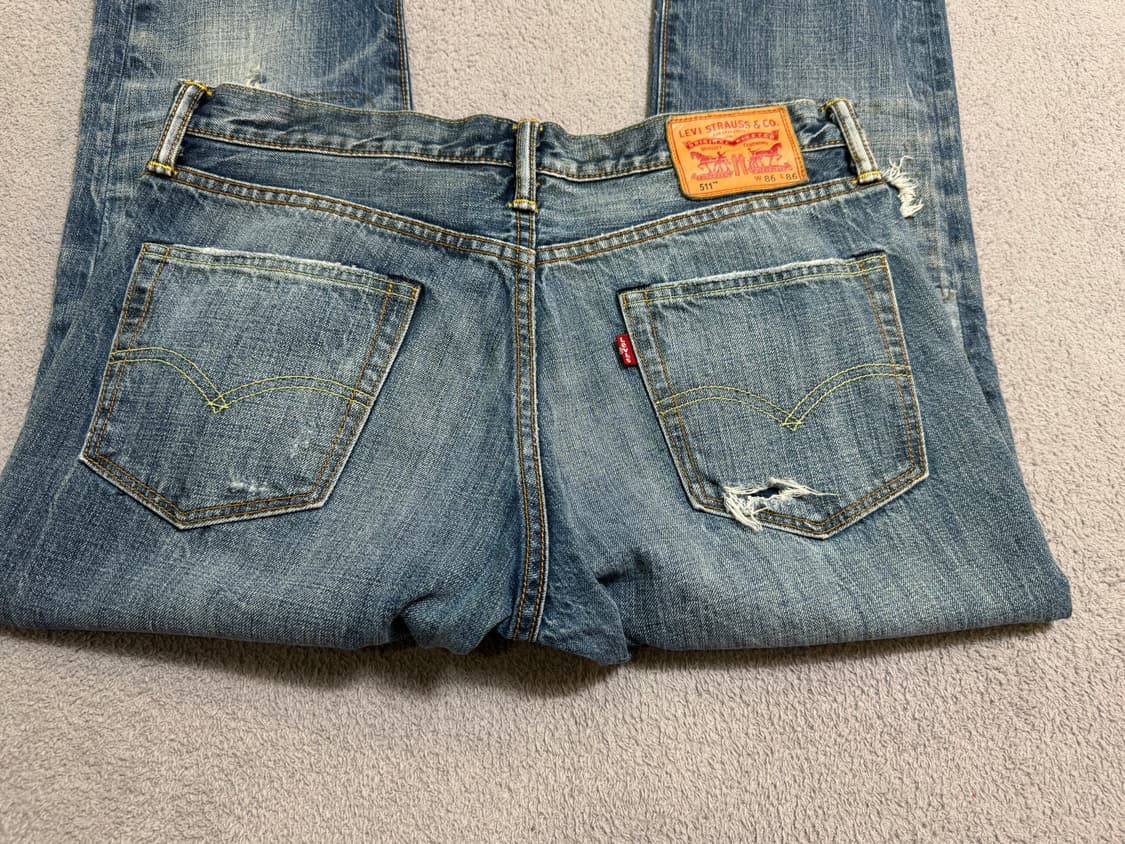 LEVIS 리바이스 빈티지 워싱 데미지 데님 청바지 / 86 상품이미지5