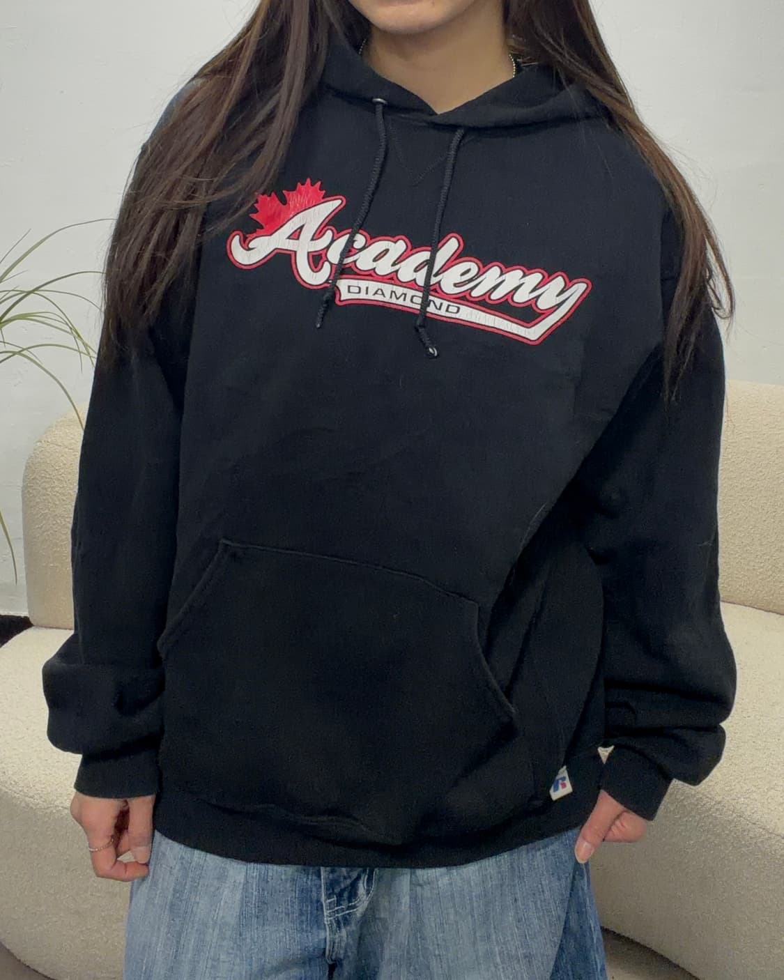 90s Russell 빈티지 포레스트 그린 후드티 상품이미지1