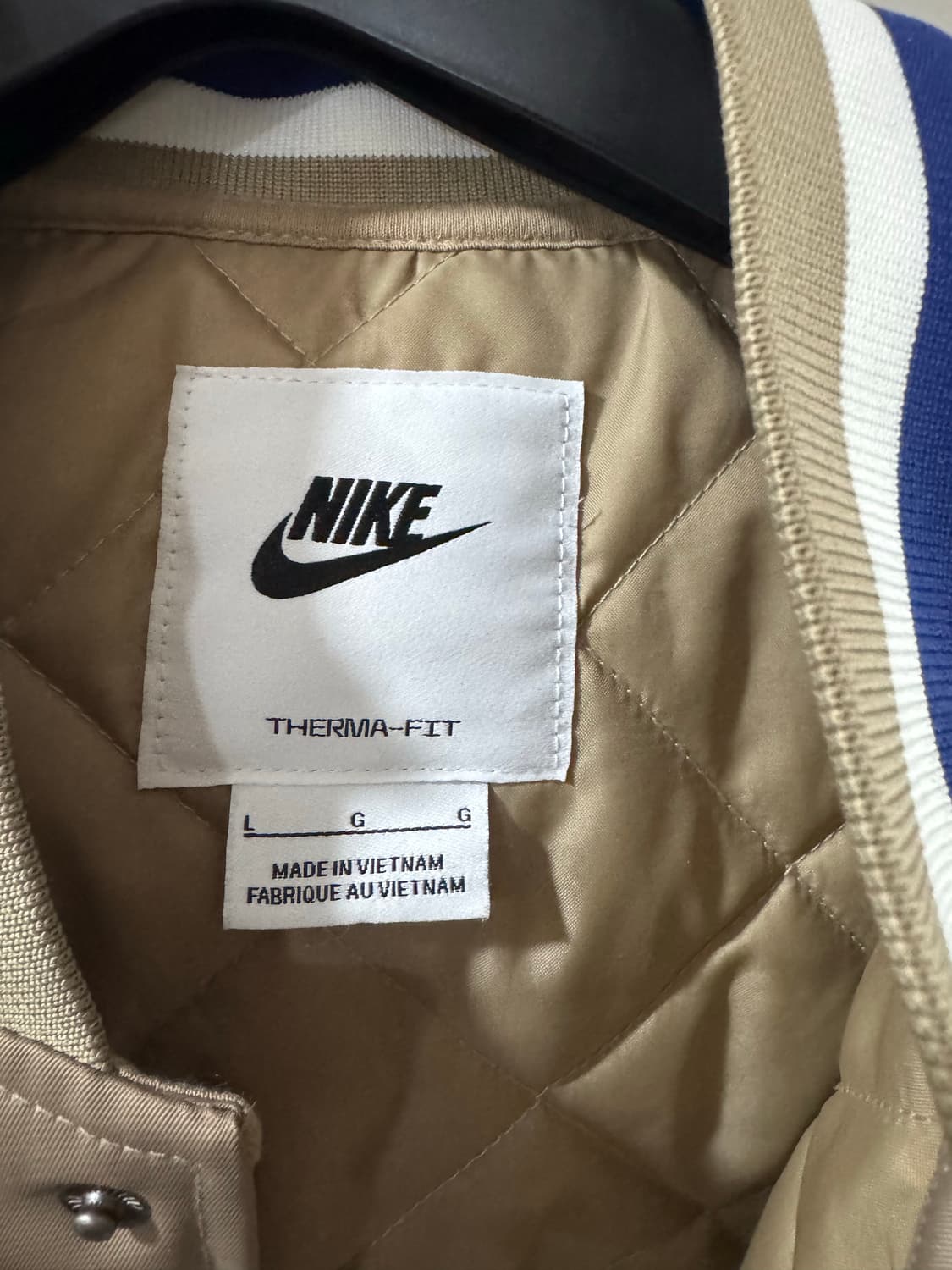 나이키 덕아웃 루즈 사틴 바시티 자켓 L 상품이미지4