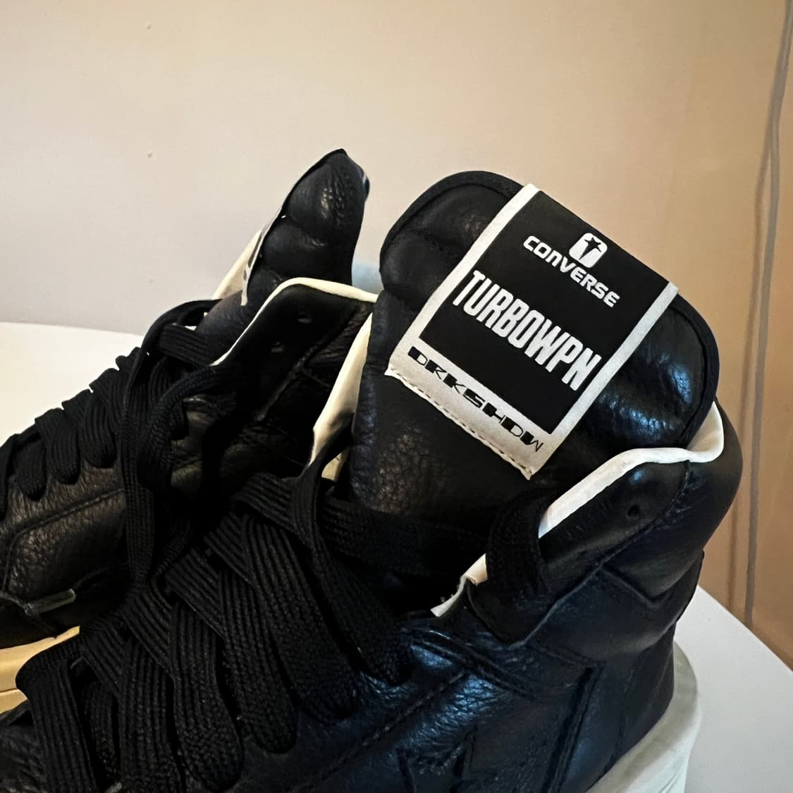 컨버스 x 릭 오웬스 다크쉐도우 터브웨폰 블랙 상품이미지4
