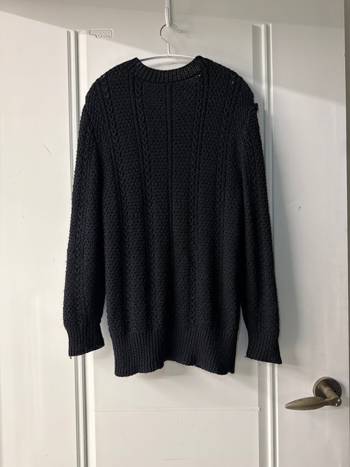 일본빈티지 블랙 울 니트 가디건 상품이미지7