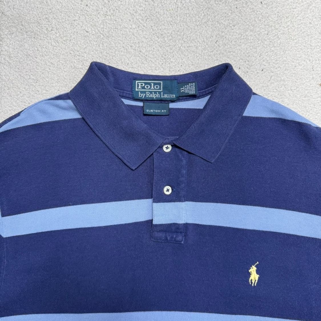 RALPH LAUREN PK 스트라이프 반팔 블루 XL 상품이미지3