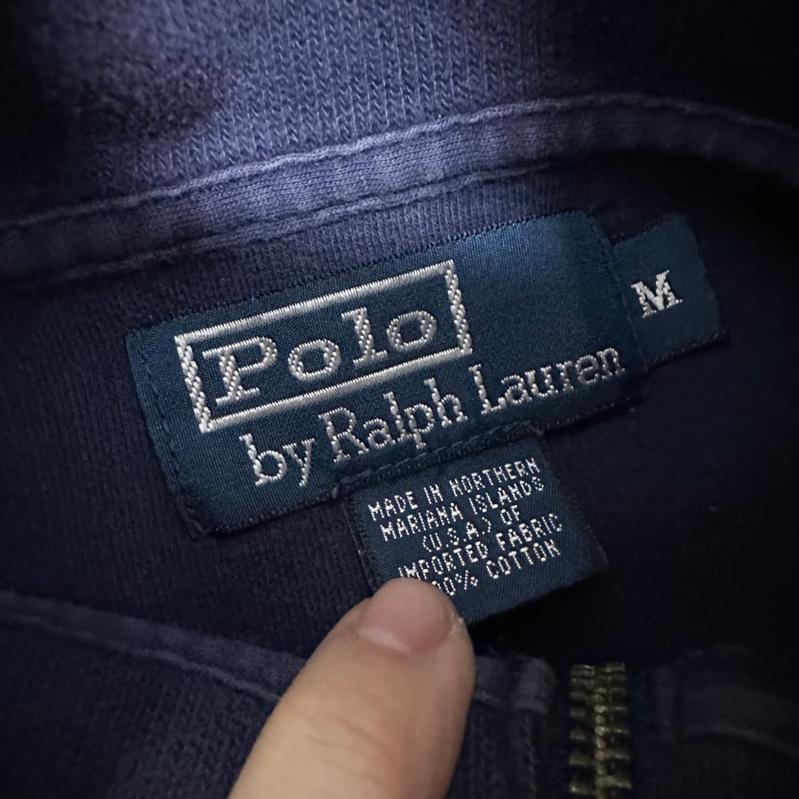 POLO 폴로 랄프로렌 반집업 니트 맨투맨 M 상품이미지3
