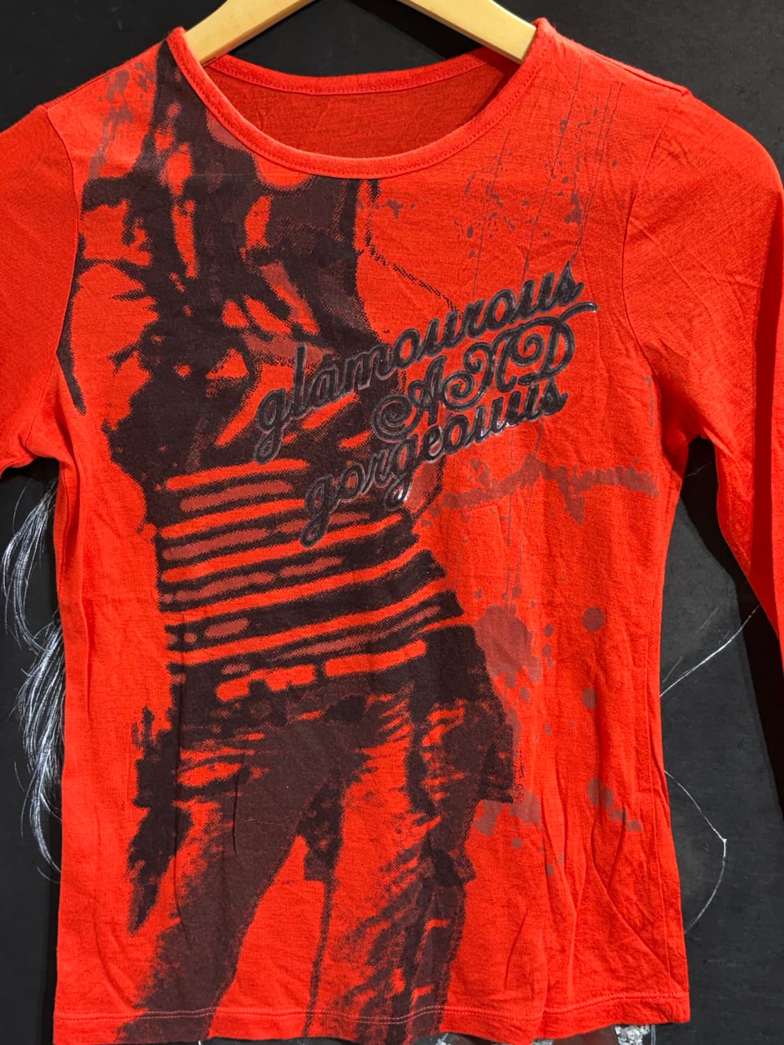 JPN 일본빈티지 와투케 펑크 프린팅 롱슬리브 긴팔티 os 상품이미지7